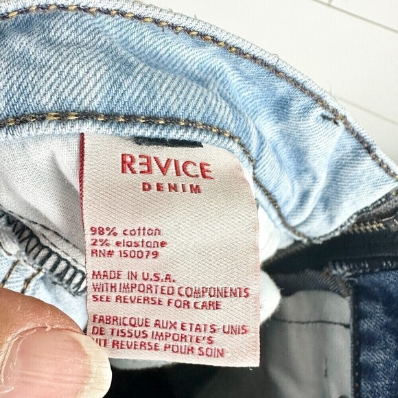 Revice Ying Yang Crops Jeans High Waist Tokyo Wash Size 25 - Picture 6 of 6